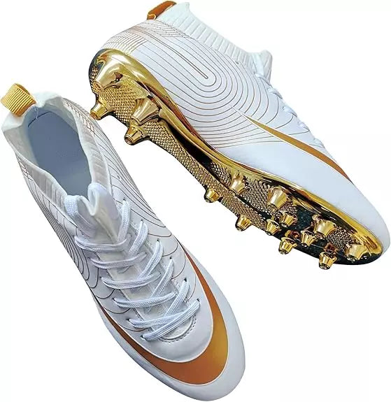Chuteira Profissional - Gold + Meias de Brinde